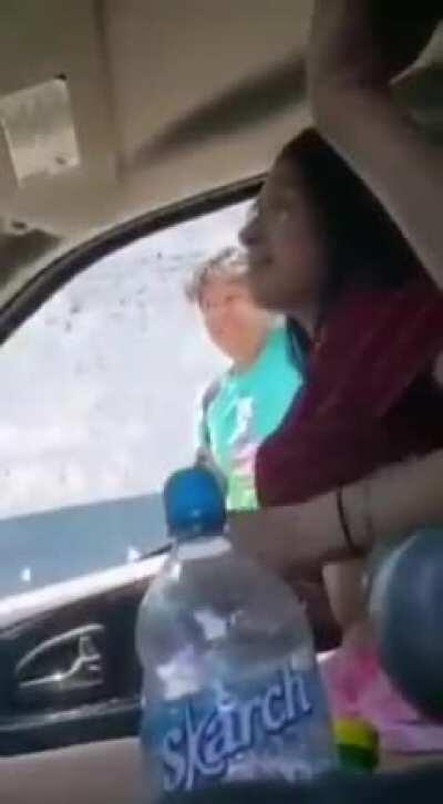 Letting a stranger touch her