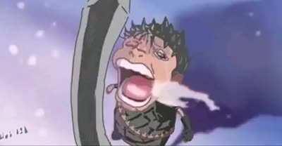 Efectivamente Guts sufrió más