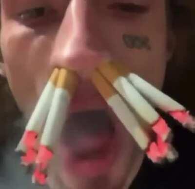 I wonder if Josh could do this. I'd send him a pack just to see him do it.