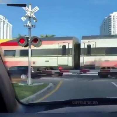 I guess she thought hand gestures meant to go forward.