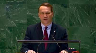 The UN speech on Ukraine of MoFA of Poland Radek Sikorski