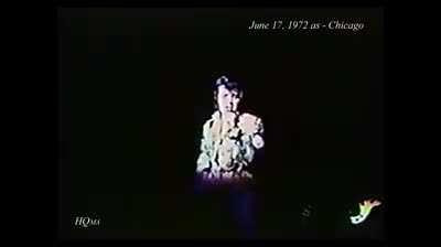 Elvis giving an amazing performance of 'An American Trilogy' in Chicago, June 17th 1972