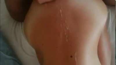 Discontinued retired amateur Suzie takes a hefty backside load after doggy!