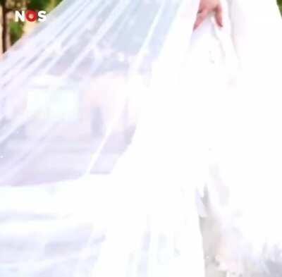 This bride was filming her video but got brutally interrupted