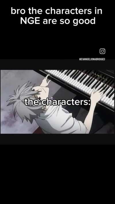 Would you like an ova where everyone is normal? Then boom the angels show up at the end