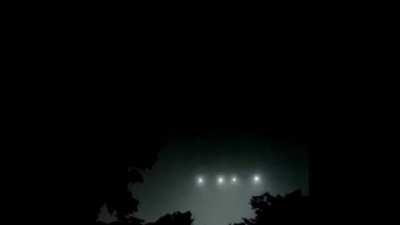 Four luminous UFOs are filmed in Lusaka, Zambia, South Africa
