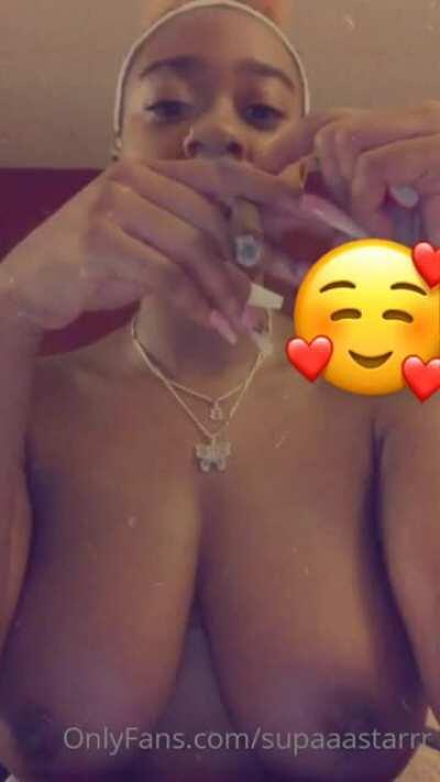 Her Fine Ass Smoking 💨💨!