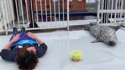 Batendo na barriguinha