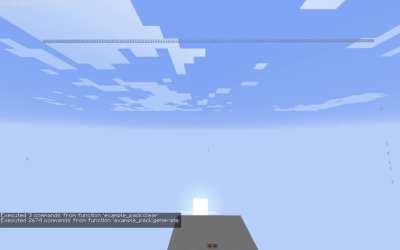 I made a data pack that can randomly generate 2d worlds for a 2d Minecraft map I'm making