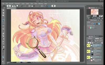 I made X-Ray vision in Clip Studio Paint. An invention of the century!