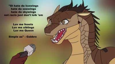 I went down to pyrrhia to interview the local population. I wanted to see what the average joe had to say.