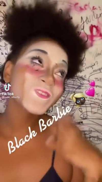 Black Barbie wouldn’t be caught dead looking like this mf 👱🏿‍♀️💅🏿