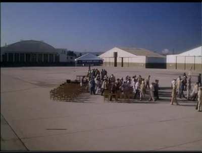 I was always kind of intrigued by the last scene of the Roswell movie from 1994. It felt like it came out of nowhere with so many specific details by Martin Sheens character, who barely shows up in the rest of the movie.