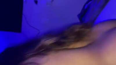 Hubby came home and found me having fun with our new Bull