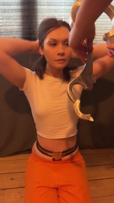 Getting ready for her daily whipping