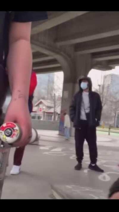 Vancouver woman is stalked so she seeks help from the local skaters and the skatepark