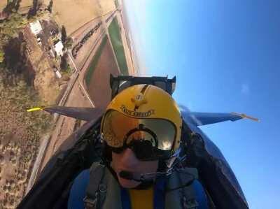 Blue Angel Opposing Minimum-Radius Turn