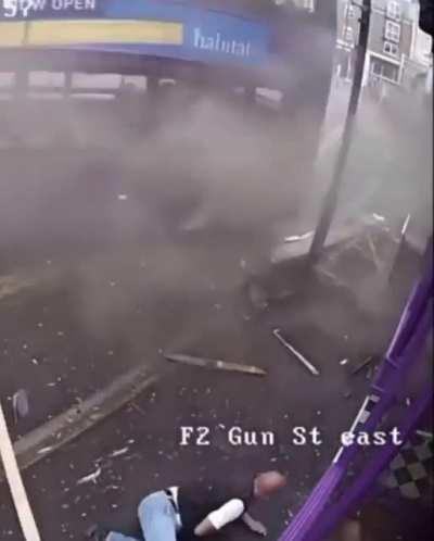 Man in the UK gets hit by a bus and walks it off.