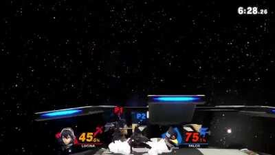 When you get a grab at 0 as Falco