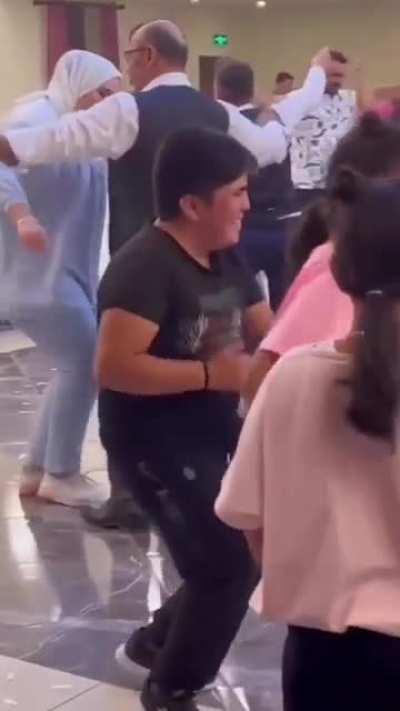 Dude conquered the dance floor