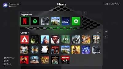 Xbox Series X Dashboard after your feedback