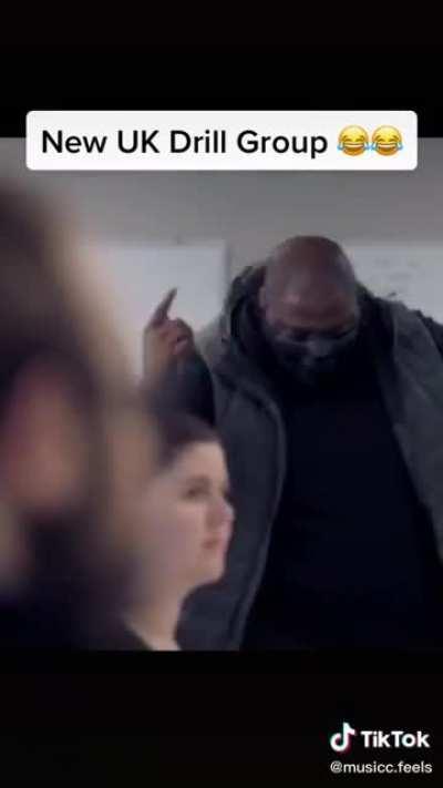 Drill-o-gram. Whose voice is that on the track?