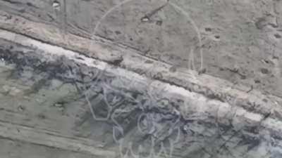 A Russian soldier was struck by a direct hit from an ATGM in Bakhmut Raion