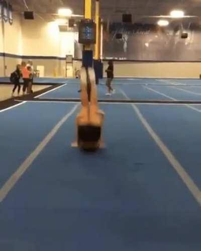 HMC while face flattens