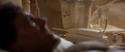 I don't know if we can consider this as an extramile stuff. His dick is clearly visible here. Theresa Russell from Wild Things(1998)