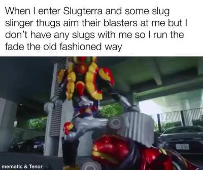 Sometimes, shooting slugs isn’t the only option to fight (Does this count as a Kamen Rider Meme?)