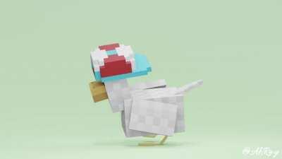 I animated Shuba Duck Dance with a Minecraft Duck