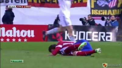 When Christiano Ronaldo almost snap a guy's neck.