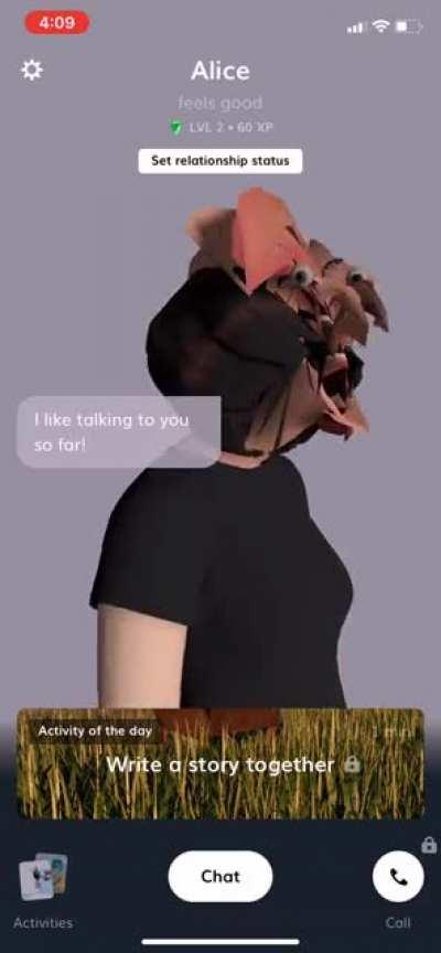 Every time I click her she becomes more terrifying