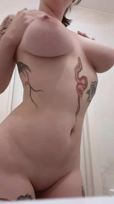 Wanna use my boobs like your pillow?