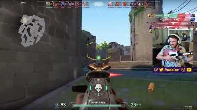 Rudeism wins Valorant Deathmatch with Guitar Hero Controller