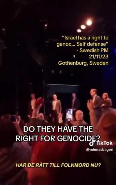 Swedish Prime Minister Ulf Kristersson has a Freudian slip and says 