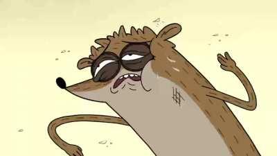 the desired compressed regular show episode, a break from the memes