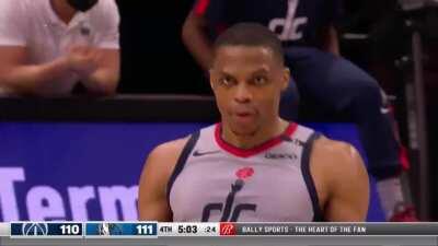 [Highlight] Westbrook can't miss, scoring even when he's on defense with the accidental tip-in