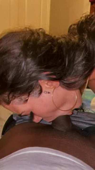 Latina sucking a black cock