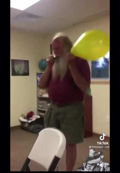 Redneck bagpipes with a balloon and a harmonica