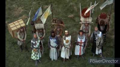 King Arthur attempts the storm the castle of Lil goblin jr