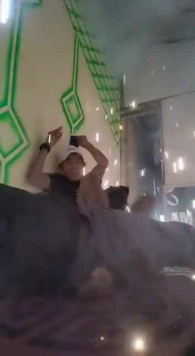 Karaokeing during lightning storm