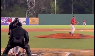 the last out from a pitch thrown behind the batter