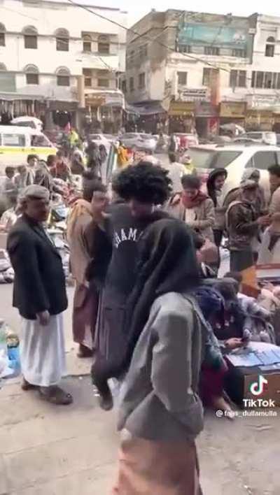 Lucky for him some of the locals were having fun..