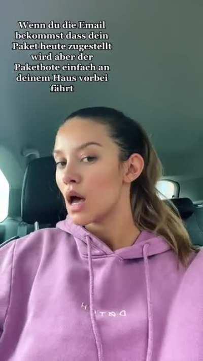 I guess her package wasn’t delivered