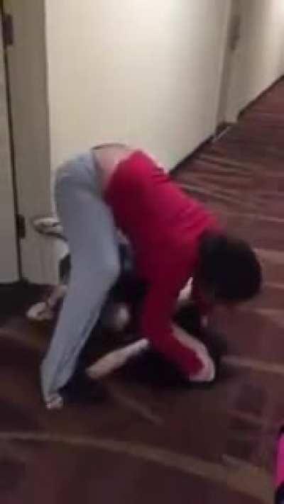 Trampled by busty aggressor