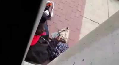 Cumming on a human without consent, in public.