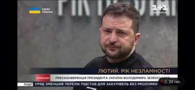 Zelensky was asked on his press conference about his scariest day: 