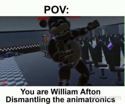 POV: You are William Afton in the FNAF 3 dismantle minigames