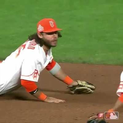 Count on Crawford to dirty up a new clean white uniform in spectacular style